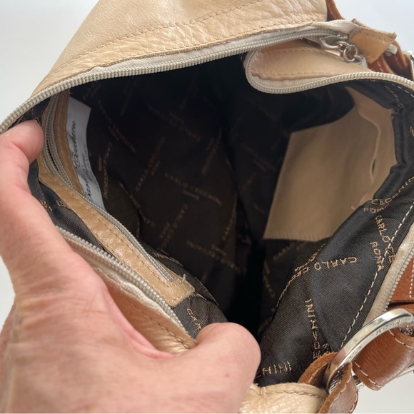 Carlo Cecchini Tan Leather Hobo - Picture 10 of 11